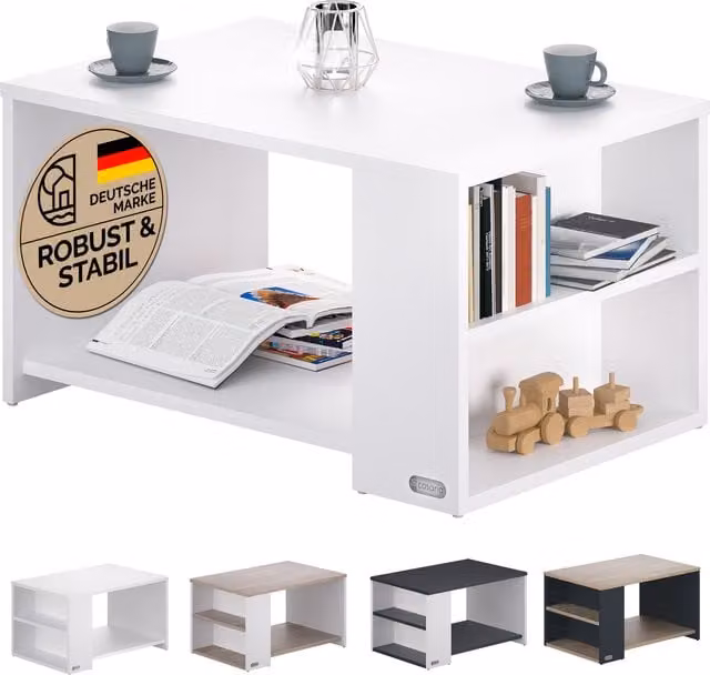 Stolik kawowy Casaria Santa Cruz Biały W x S x G: 90 x 60 x 50 cm