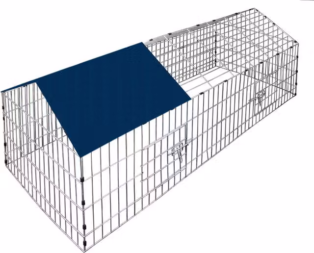 Wybieg dla królika Cadoca® metalowy do ogrodu W x S: 180 x 75 cm